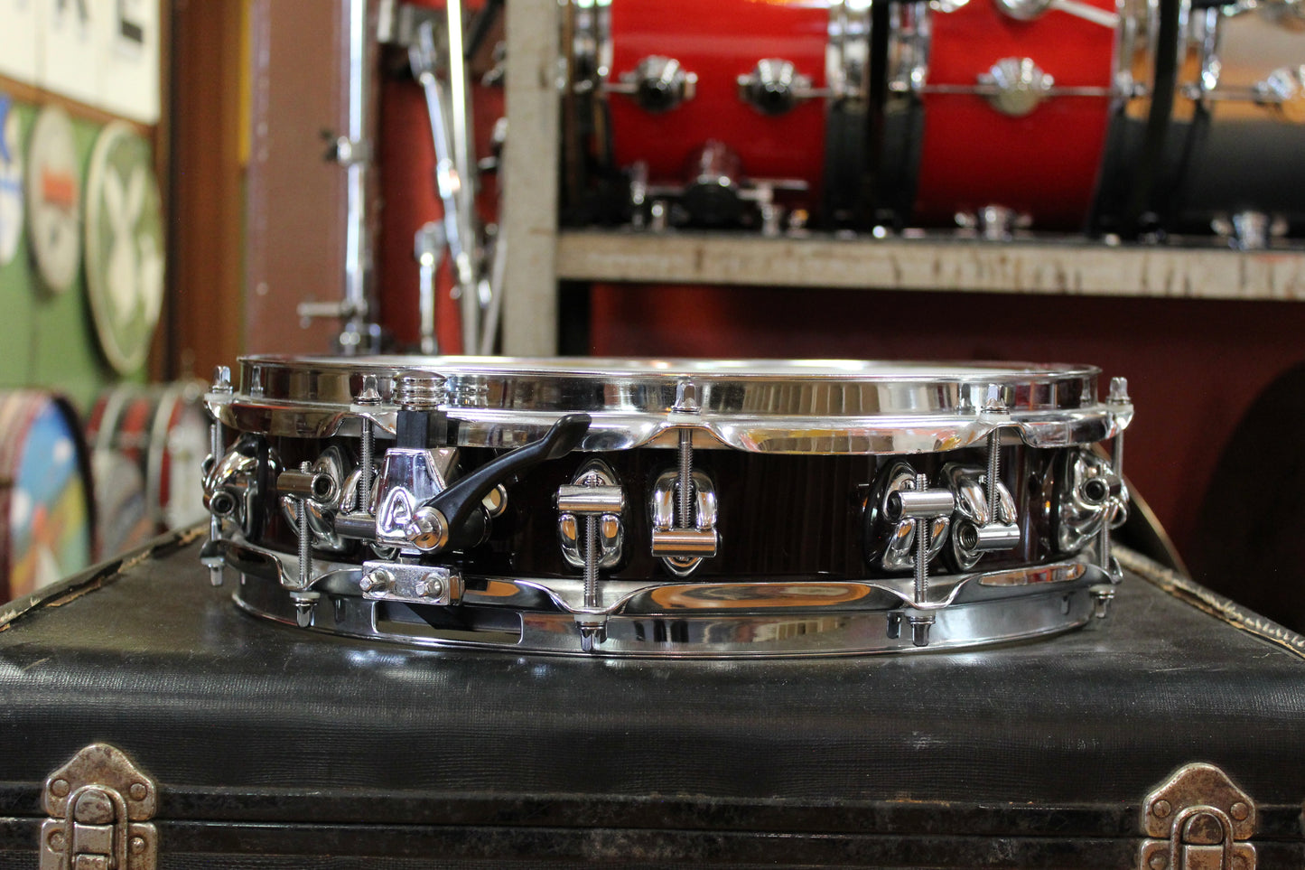 Ayotte 3.5x14 Piccolo Snare Drum in Dark Brown Lacquer