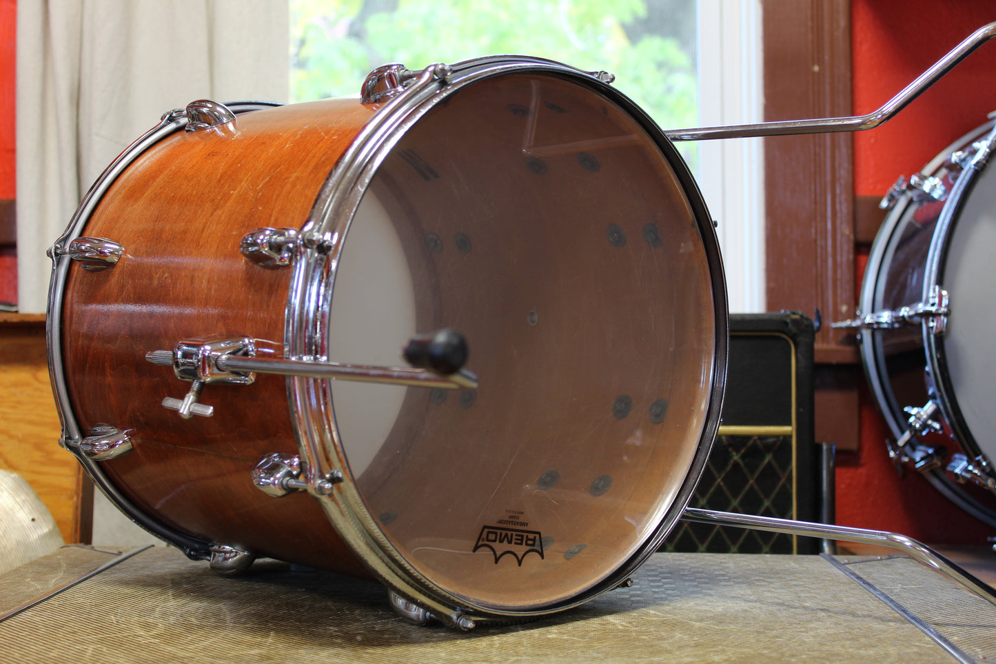1970s Slingerland Modern Jazz in Walnut Lacquer 14x20 14x14 8x12