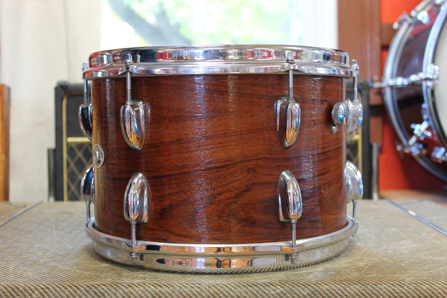 1970s Slingerland Modern Jazz in Walnut Lacquer 14x20 14x14 8x12