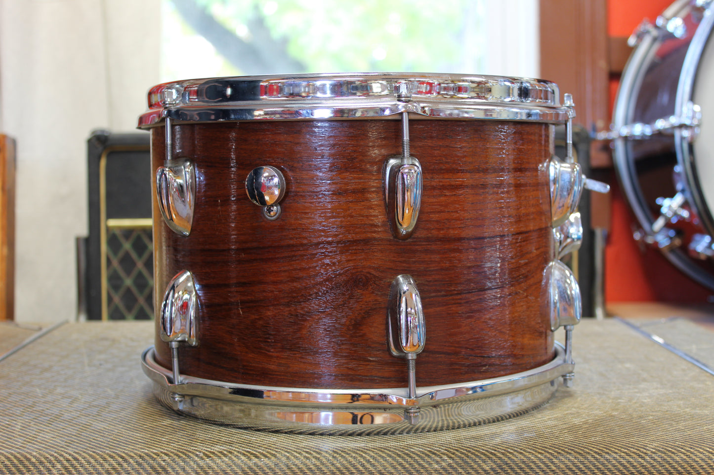 1970s Slingerland Modern Jazz in Walnut Lacquer 14x20 14x14 8x12