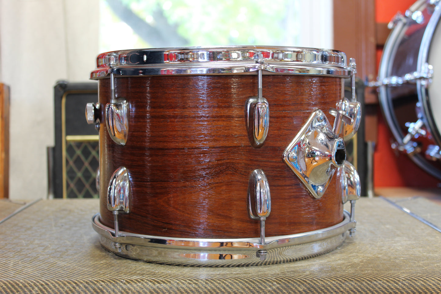 1970s Slingerland Modern Jazz in Walnut Lacquer 14x20 14x14 8x12