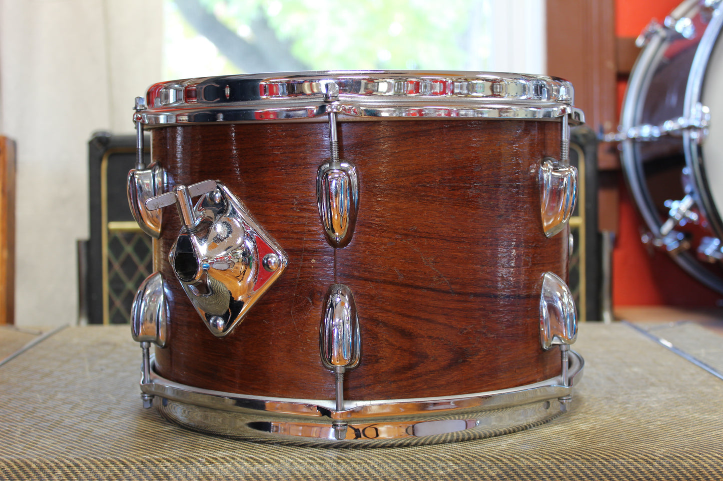 1970s Slingerland Modern Jazz in Walnut Lacquer 14x20 14x14 8x12