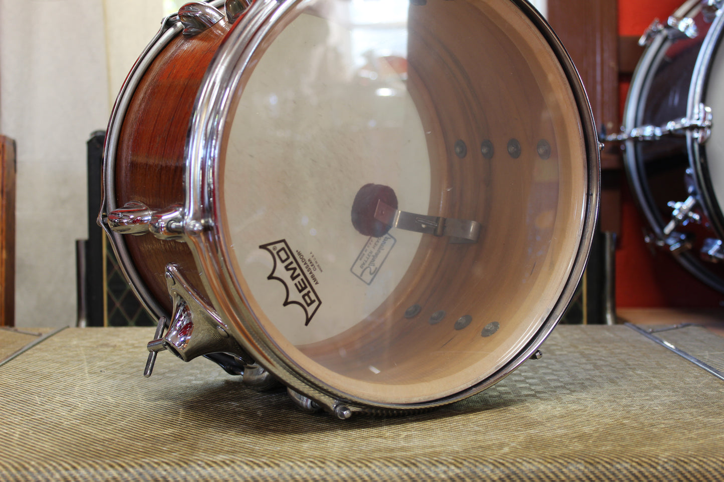 1970s Slingerland Modern Jazz in Walnut Lacquer 14x20 14x14 8x12