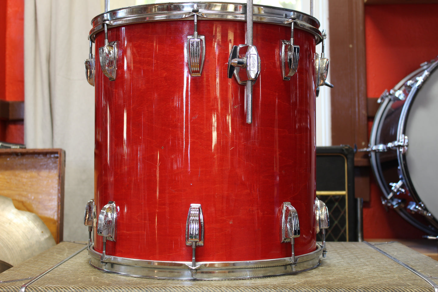 1980s Ludwig Duo-Modular in Flame Shadow 16x22 16x16 12x13 11x12