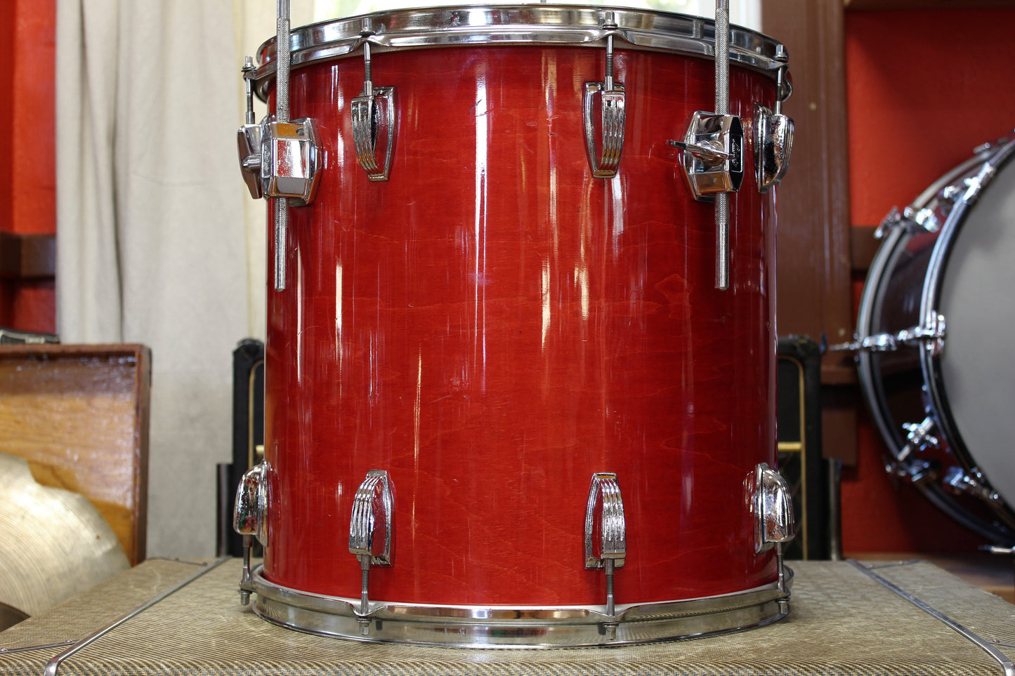 1980s Ludwig Duo-Modular in Flame Shadow 16x22 16x16 12x13 11x12