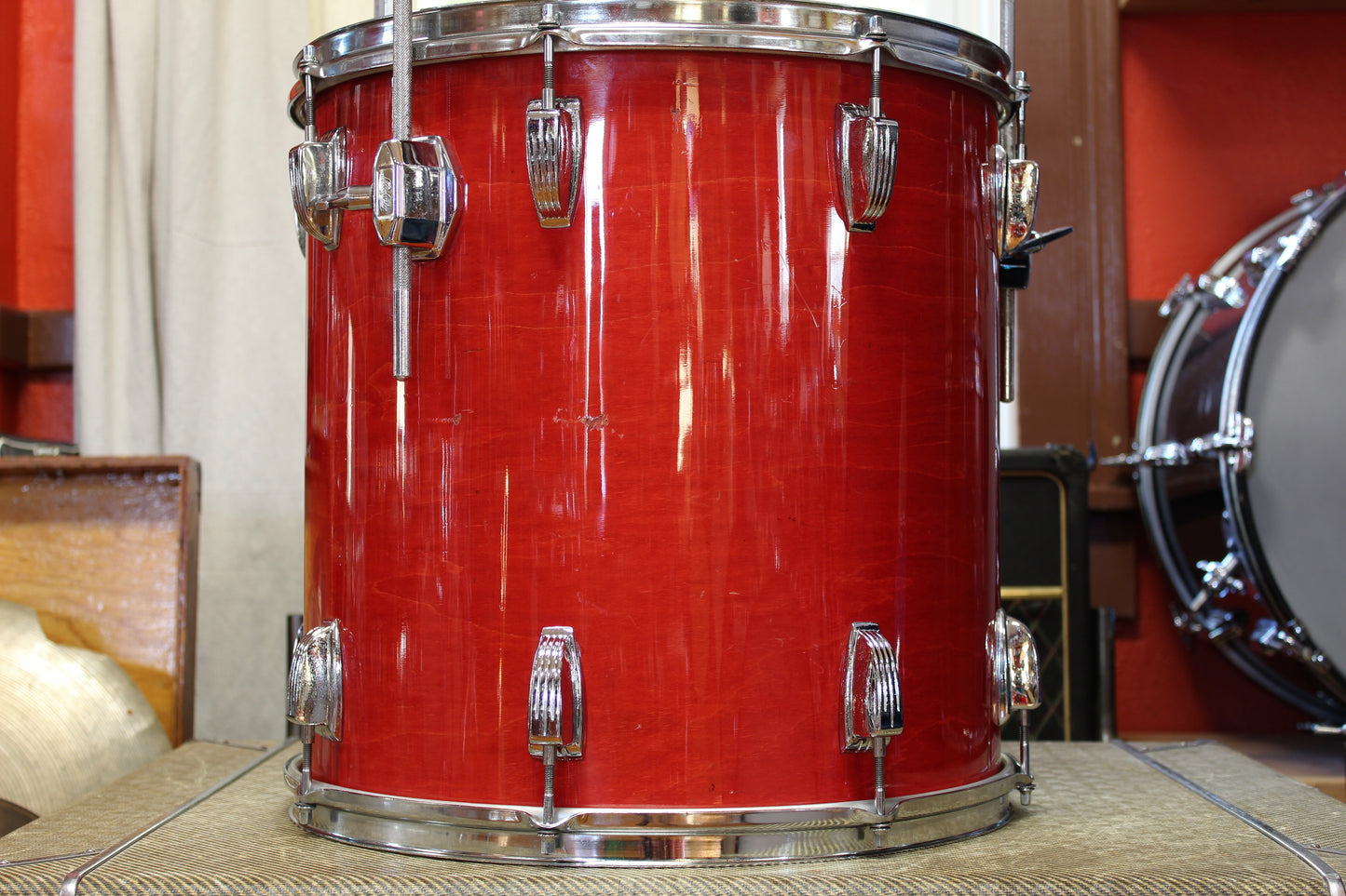 1980s Ludwig Duo-Modular in Flame Shadow 16x22 16x16 12x13 11x12