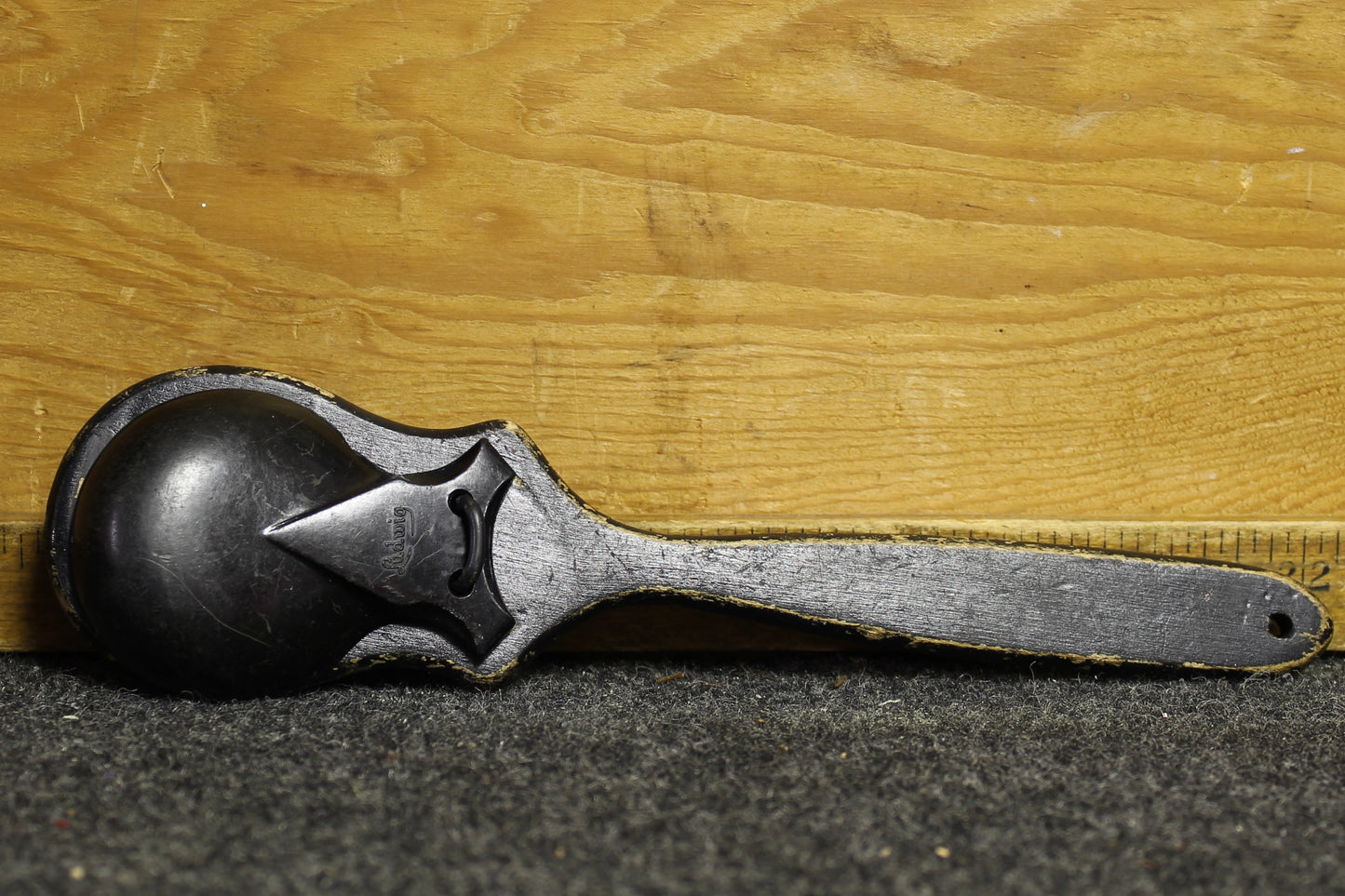 1930's Ludwig Castanets on Handle in Black