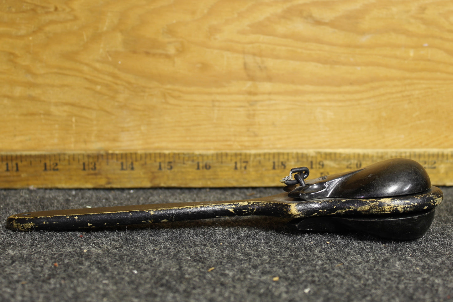 1930's Ludwig Castanets on Handle in Black