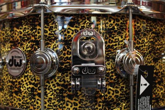 DW Collectors Series Snare Drum 6.5"x14" in Cheetah Finishply