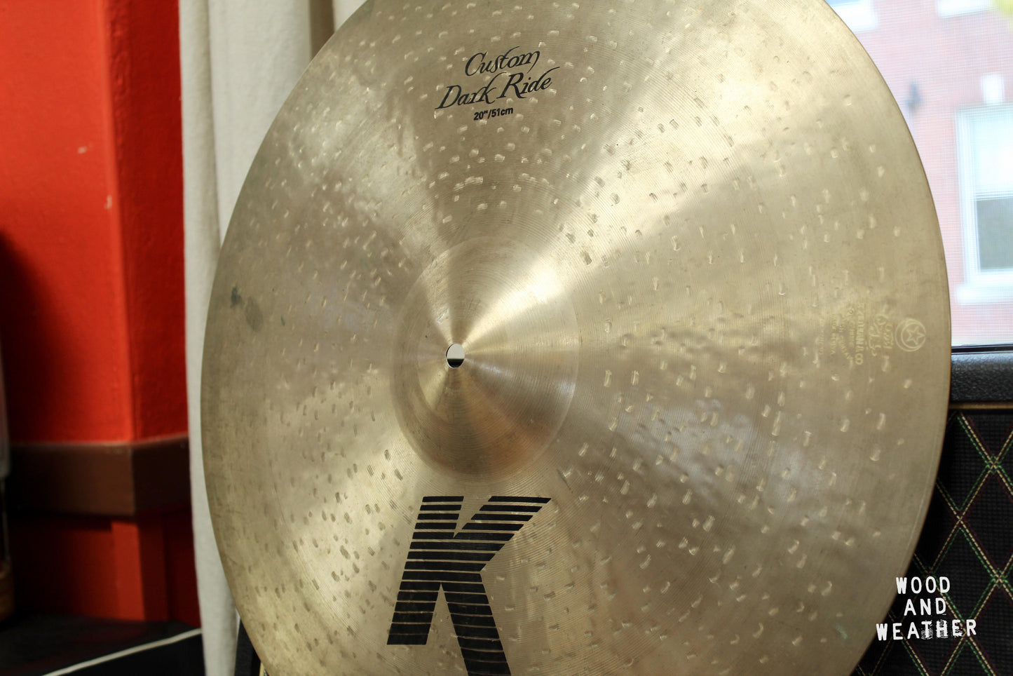 Used Zildjian 20" K Custom Dark Ride Cymbal 2160g