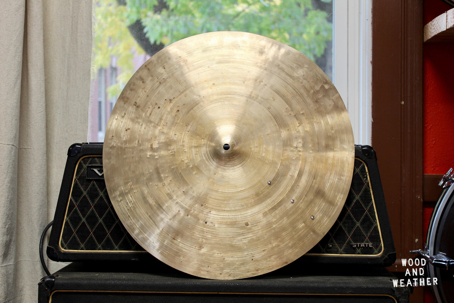Quiqueg Cymbalsmith 19 5/16" Dirty Boppa Series Small Bell Ride Cymbal w/ Rivets 1982g