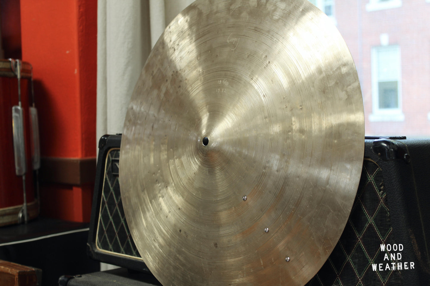 Quiqueg Cymbalsmith 19 5/16" Dirty Boppa Series Small Bell Ride Cymbal w/ Rivets 1982g