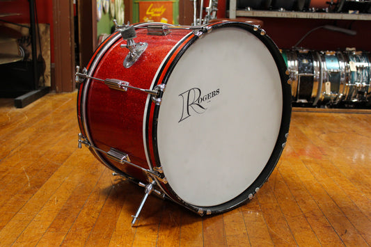 1960s Rogers Luxor Outfit in Sparkling Red Pearl 14x20 5x14 16x16 8x12