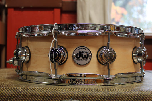 DW Collector's Maple Standard 5"x14 Snare Drum in Natural Maple