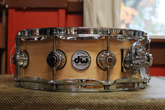 DW Collector's Maple Standard 5"x14 Snare Drum in Natural Maple