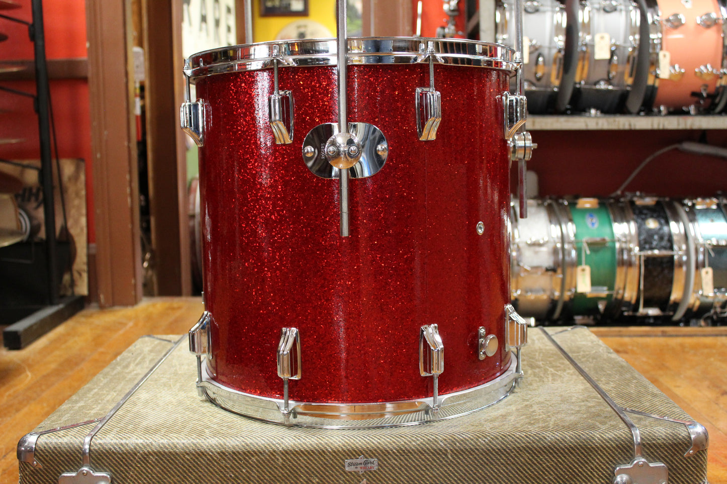 1960s Rogers Luxor Outfit in Sparkling Red Pearl 14x20 5x14 16x16 8x12