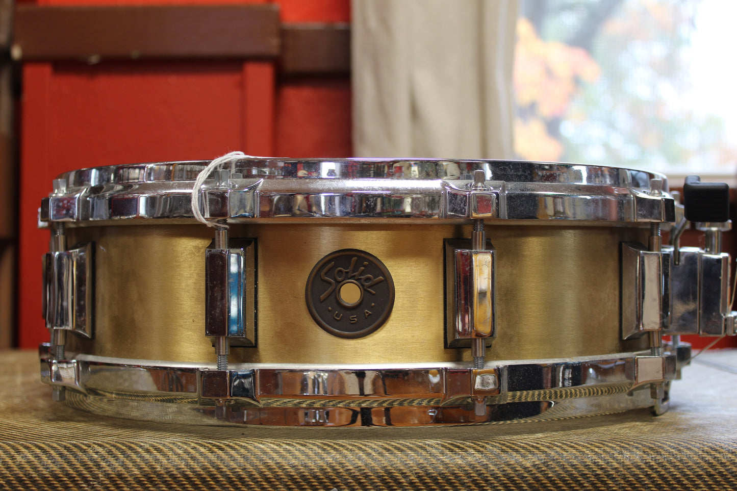 1980s Solid Drum Company 4"x14" Heavy Brass Snare Drum