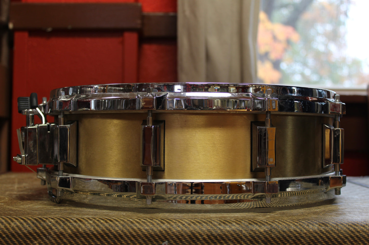 1980s Solid Drum Company 4"x14" Heavy Brass Snare Drum