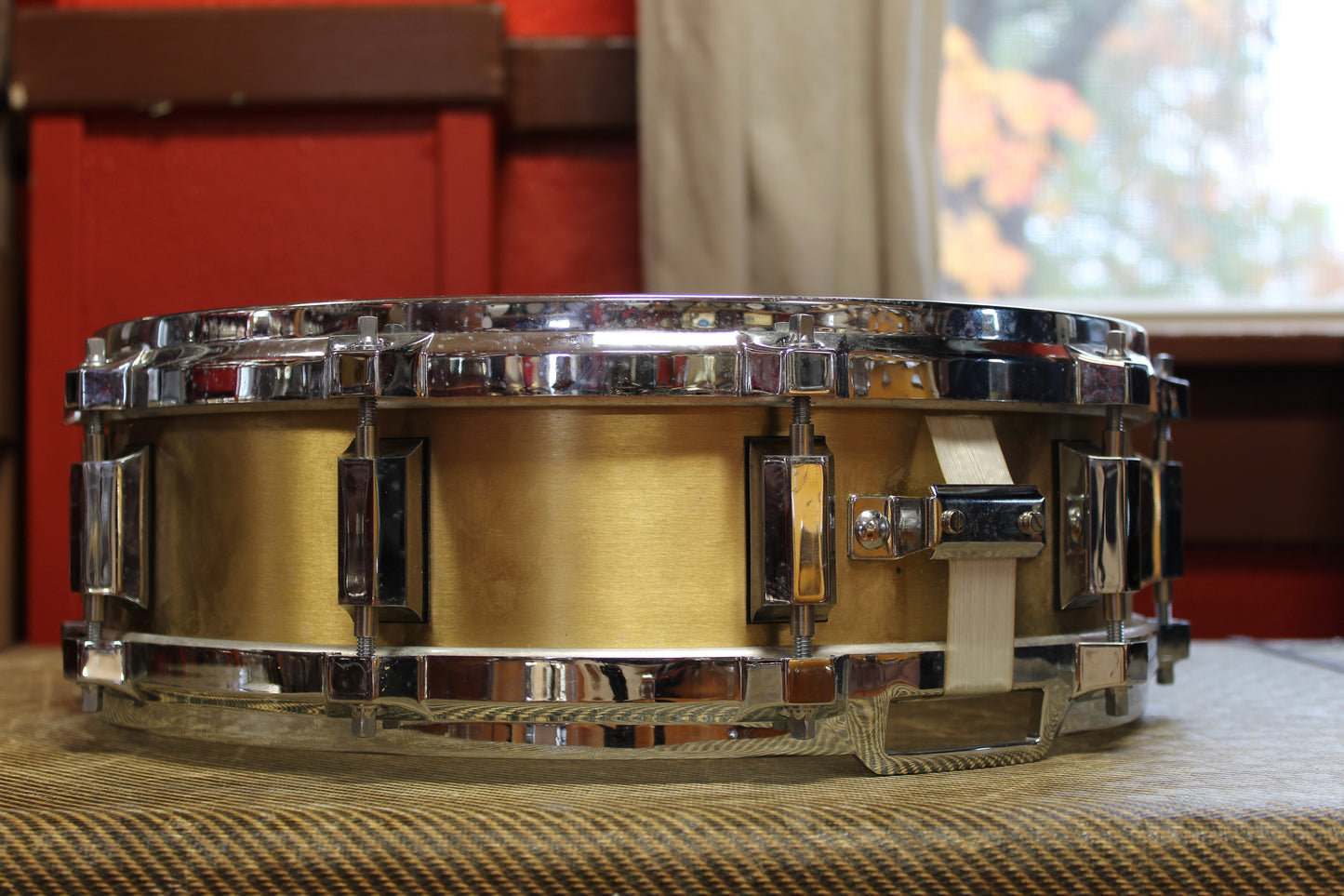 1980s Solid Drum Company 4"x14" Heavy Brass Snare Drum