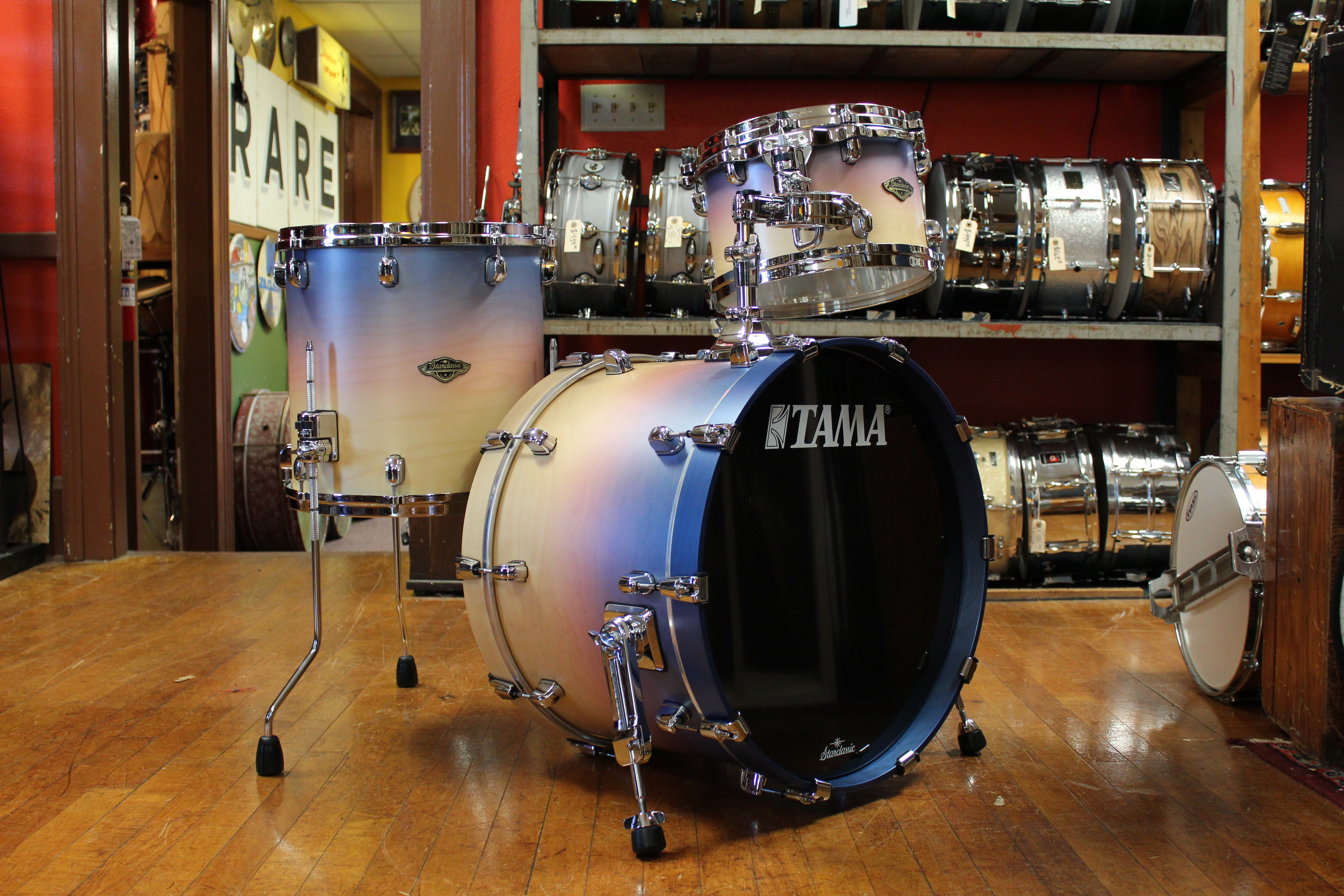 Tama Starclassic Walnut Birch Outfit in Satin Purple Atmosphere