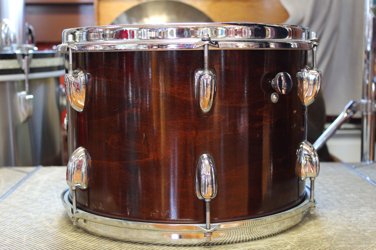 1970s Slingerland 9"x13" Tom Tom in Walnut Lacquer