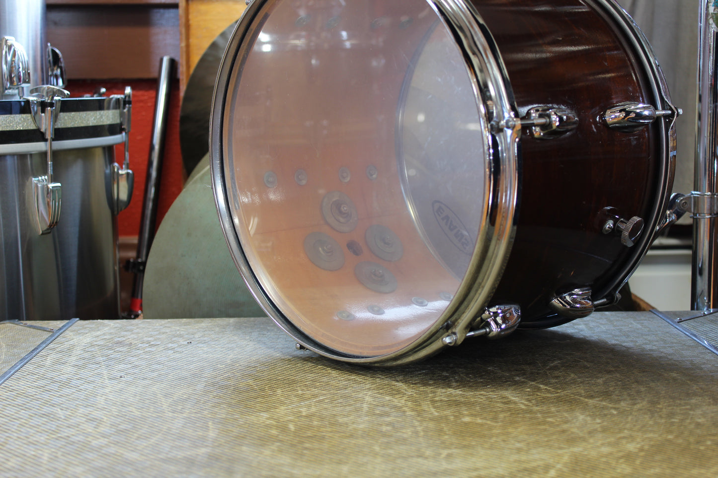 1970s Slingerland 9"x13" Tom Tom in Walnut Lacquer