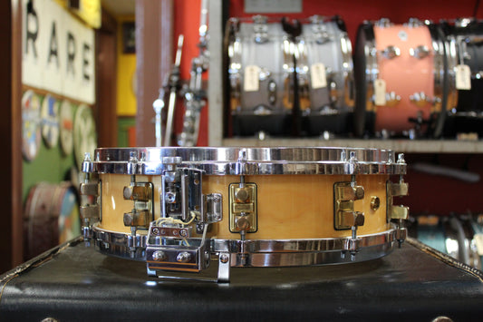 1990s Yamaha 4x14 Peter Erskine Signature Limited Edition Snare Drum in Natural Maple