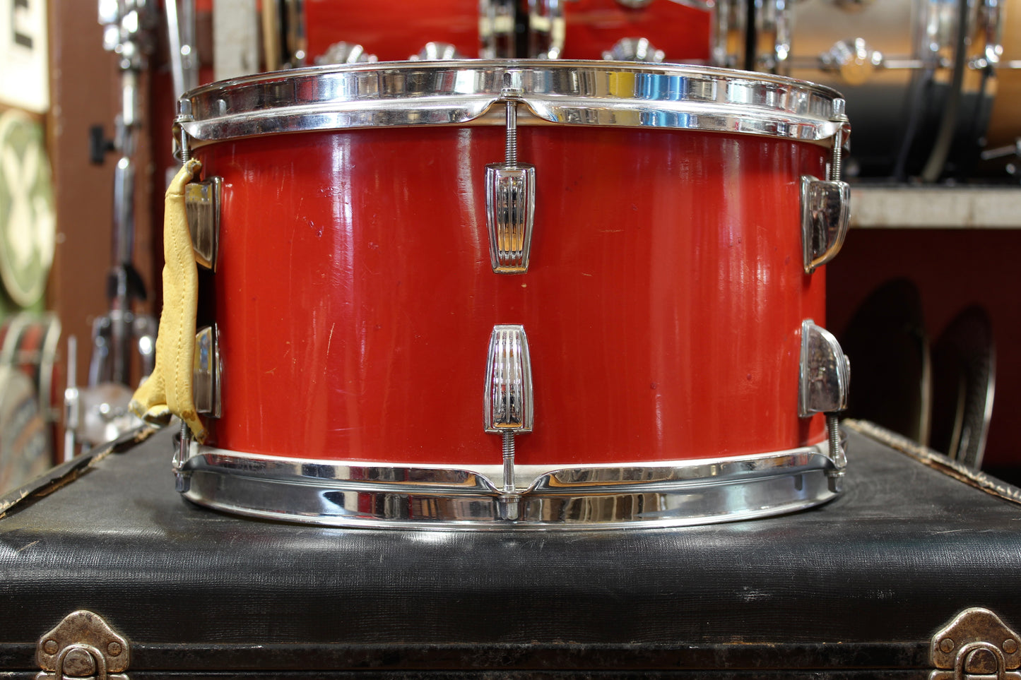 1950s WFL Outfit in Red Lacquer 14x20 14x20 7x13 7x13 16x14 16x16 5.5x14