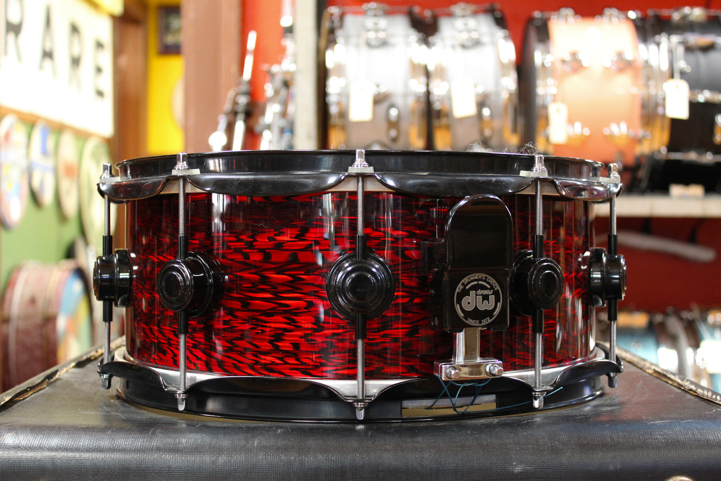 DW 6x14 Collectors Series Snare Drum in Red Onyx