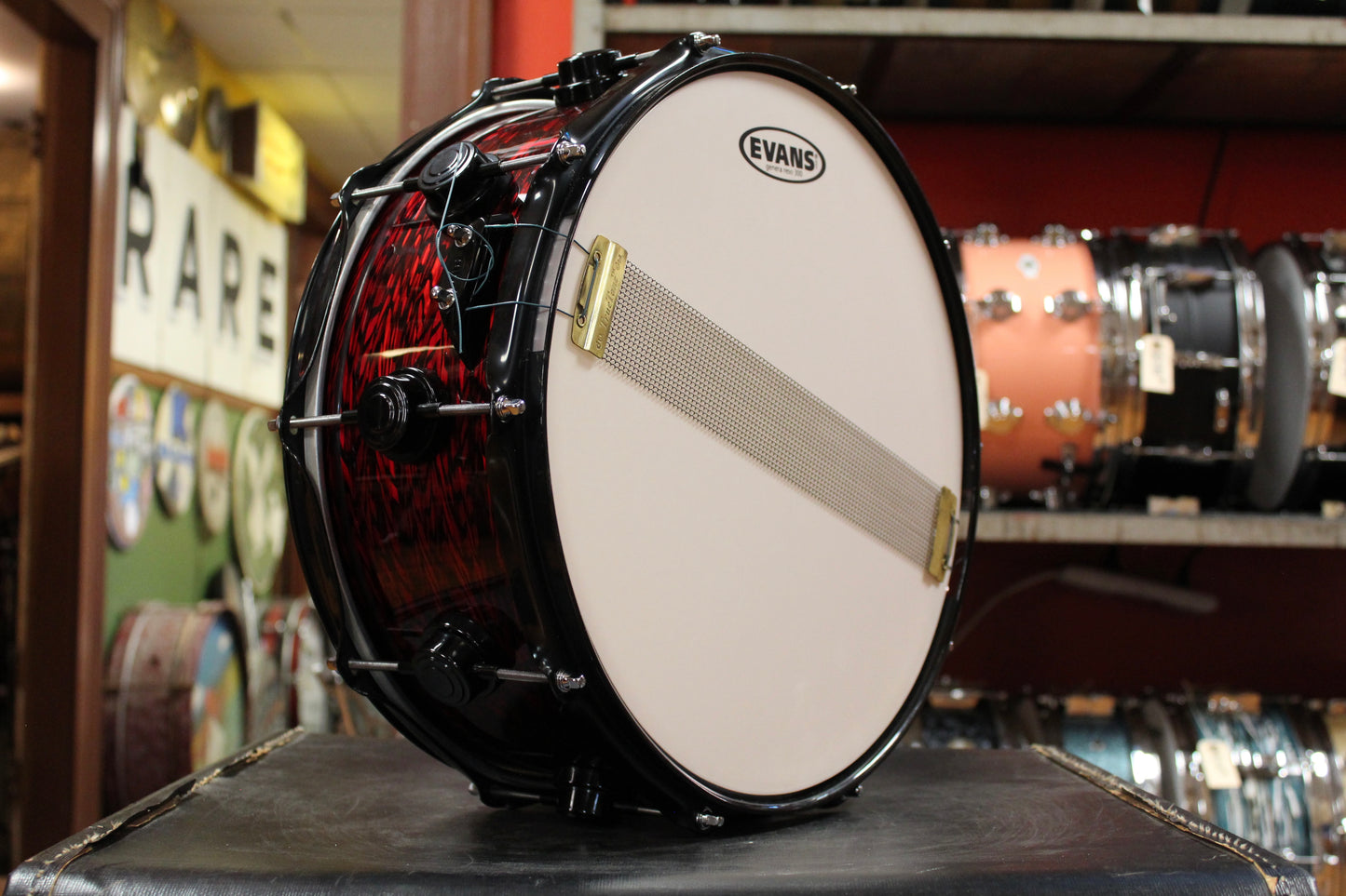 DW 6x14 Collectors Series Snare Drum in Red Onyx