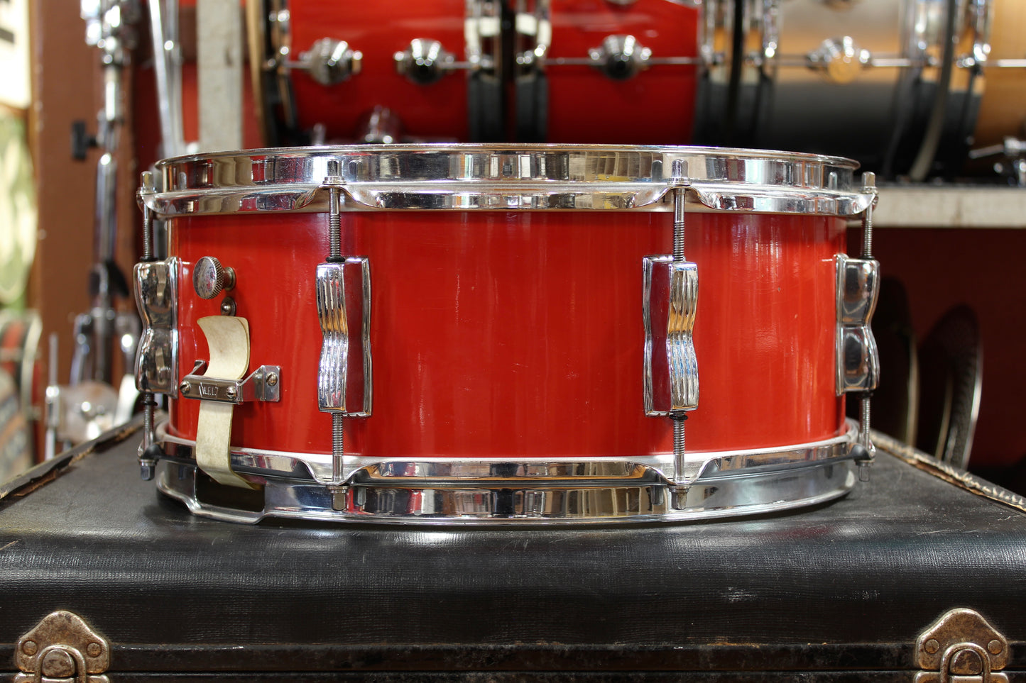 1950s WFL Outfit in Red Lacquer 14x20 14x20 7x13 7x13 16x14 16x16 5.5x14