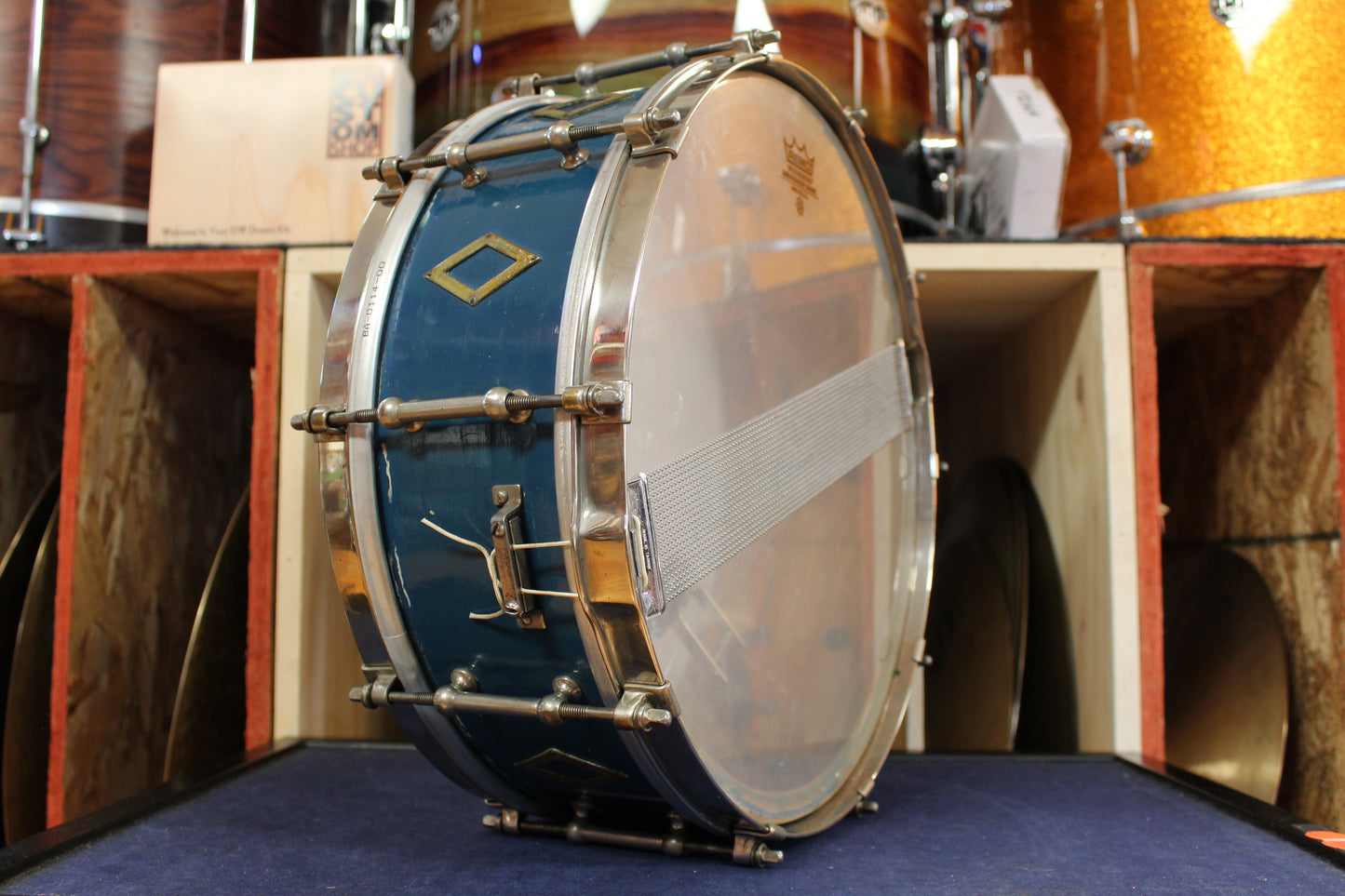 1933 Ludwig & Ludwig 5x14 Professional Model in 'Hi-Luster Blue'