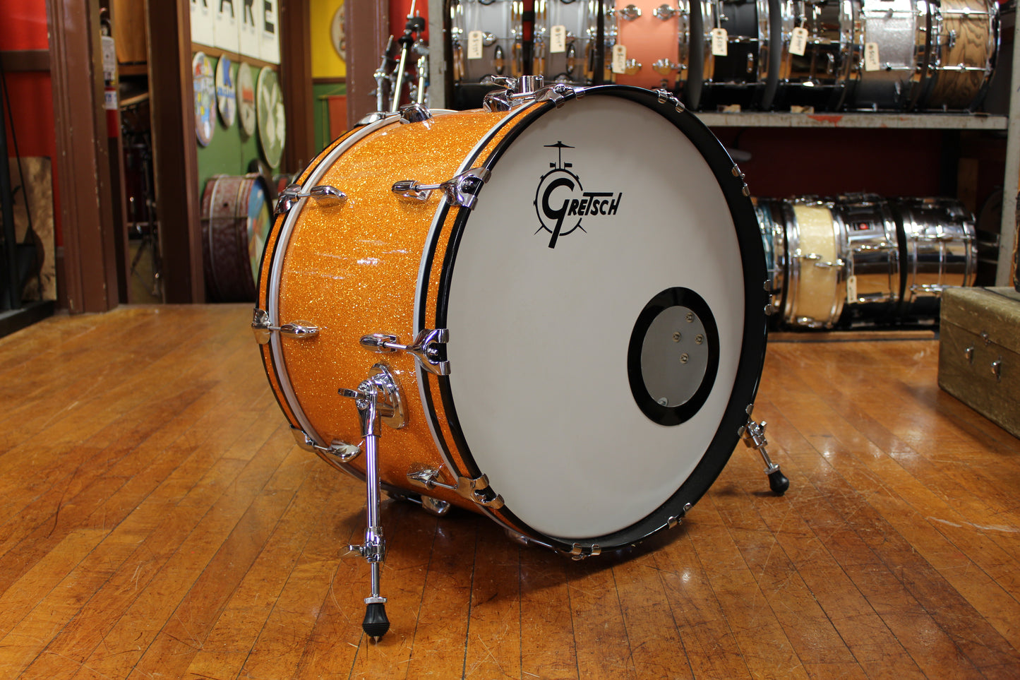 Gretsch USA Custom in Gold Glass Glitter 14x22 8x12 9x13 10x14 16x16