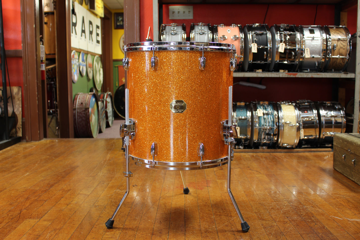 Gretsch USA Custom in Gold Glass Glitter 14x22 8x12 9x13 10x14 16x16