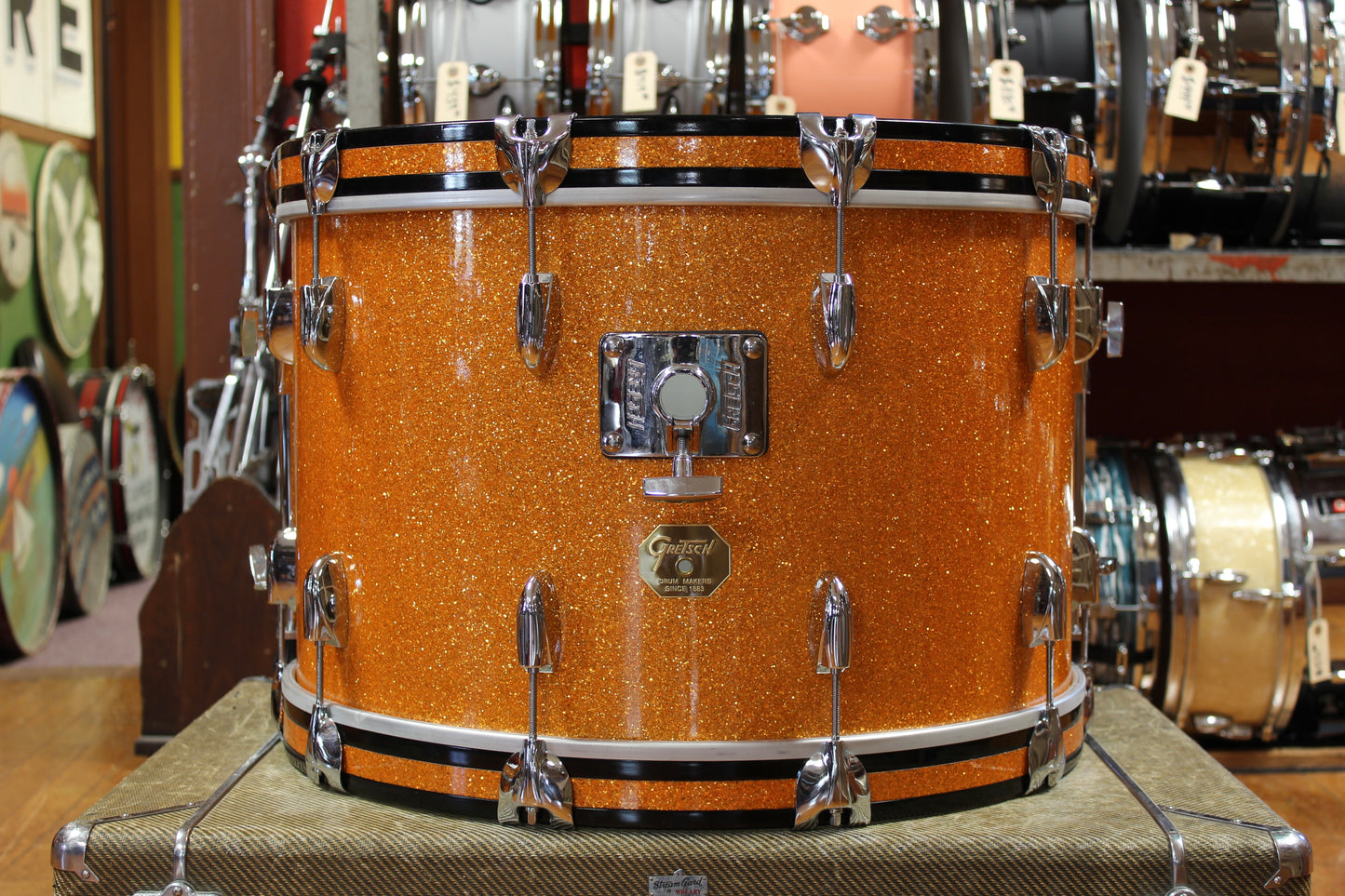 Gretsch USA Custom in Gold Glass Glitter 14x22 8x12 9x13 10x14 16x16