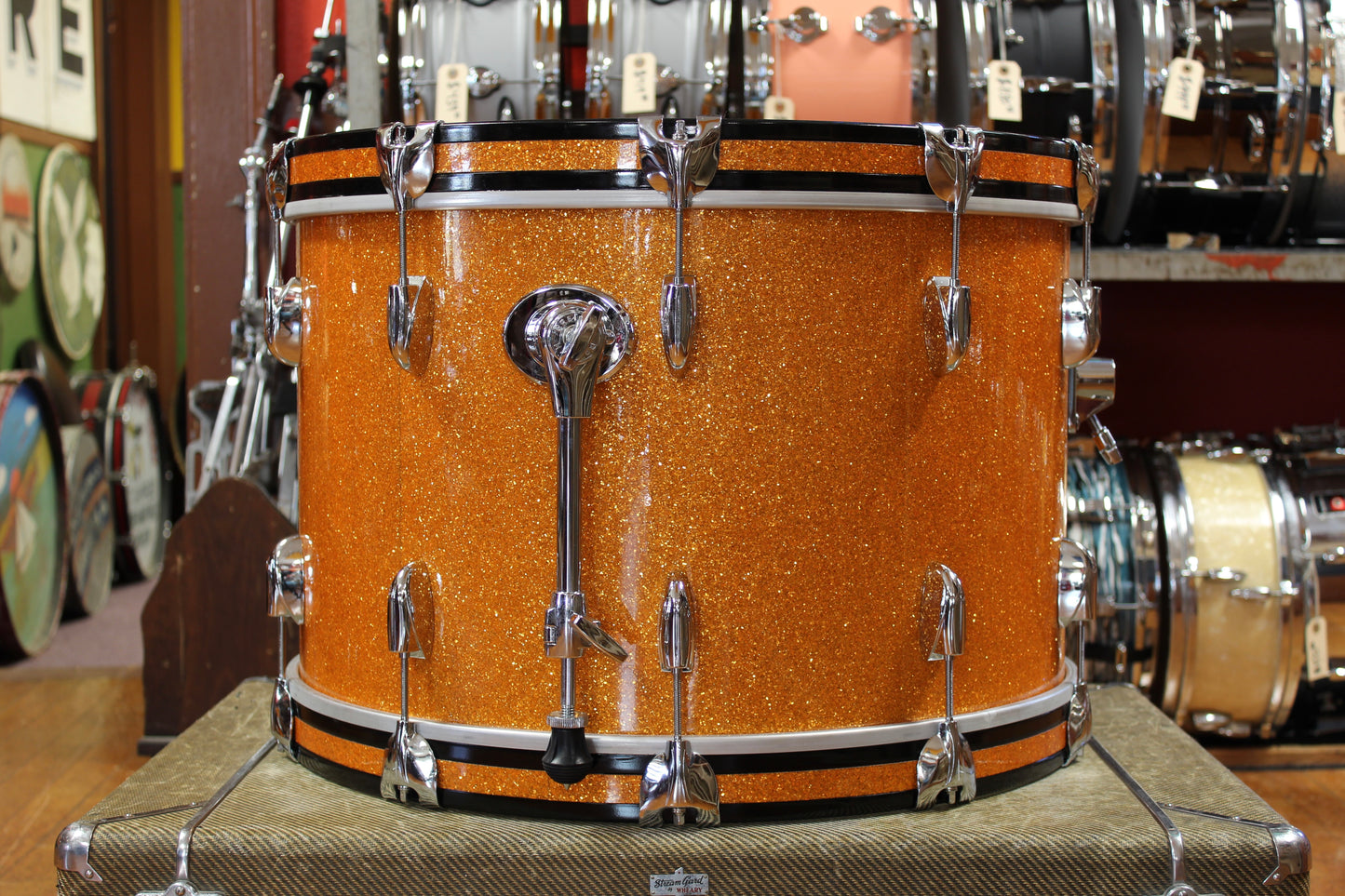 Gretsch USA Custom in Gold Glass Glitter 14x22 8x12 9x13 10x14 16x16