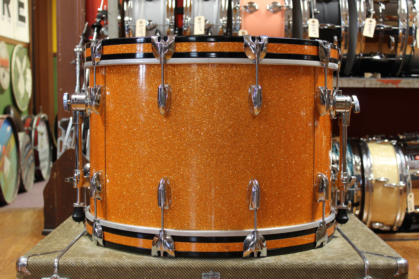 Gretsch USA Custom in Gold Glass Glitter 14x22 8x12 9x13 10x14 16x16