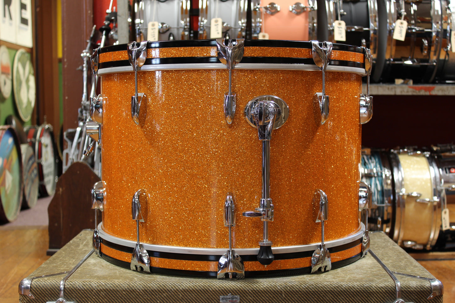 Gretsch USA Custom in Gold Glass Glitter 14x22 8x12 9x13 10x14 16x16