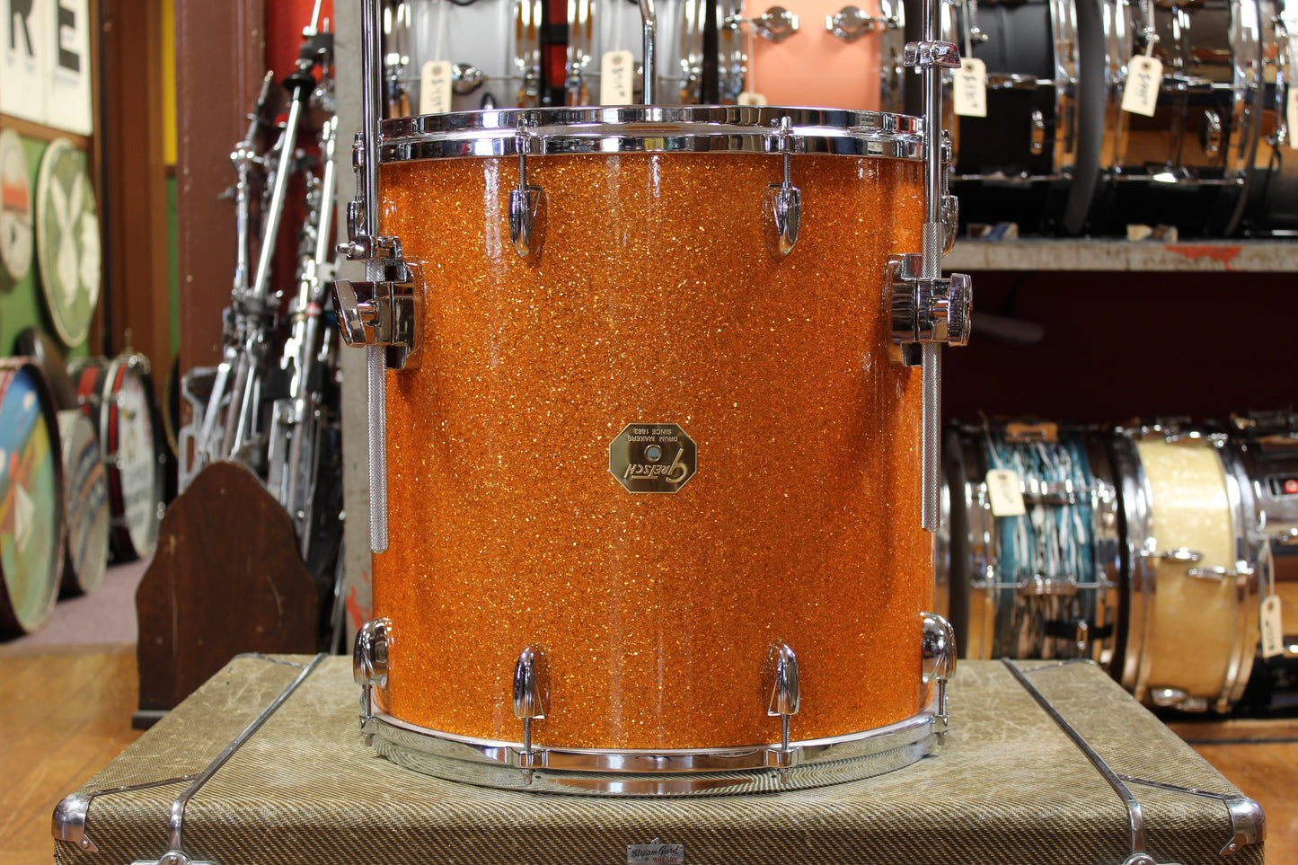 Gretsch USA Custom in Gold Glass Glitter 14x22 8x12 9x13 10x14 16x16