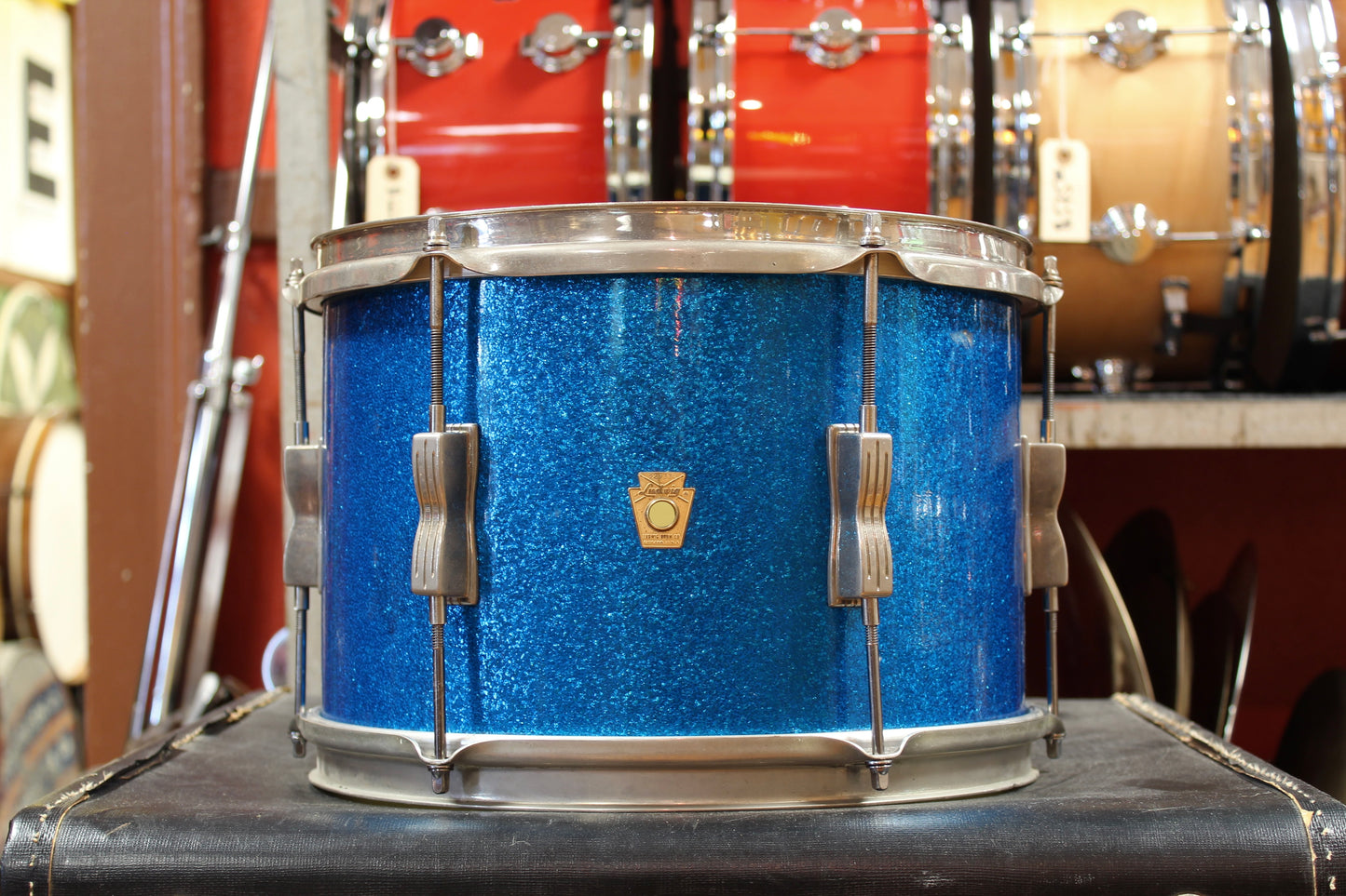 1960s Ludwig Club Date Outfit in Blue Sparkle 14x20 8x12 5x14