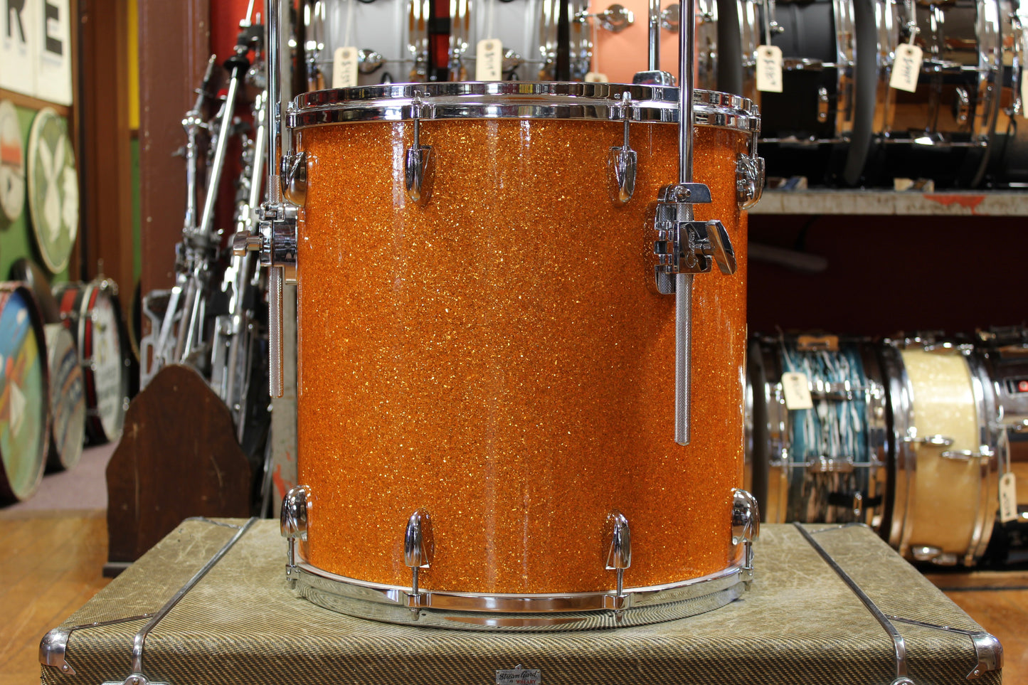Gretsch USA Custom in Gold Glass Glitter 14x22 8x12 9x13 10x14 16x16