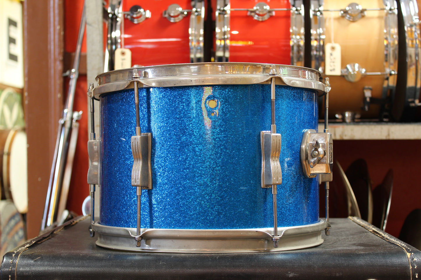 1960s Ludwig Club Date Outfit in Blue Sparkle 14x20 8x12 5x14