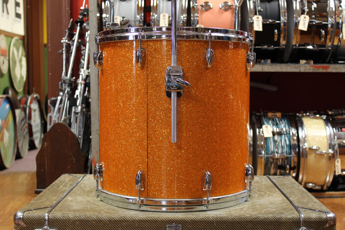 Gretsch USA Custom in Gold Glass Glitter 14x22 8x12 9x13 10x14 16x16