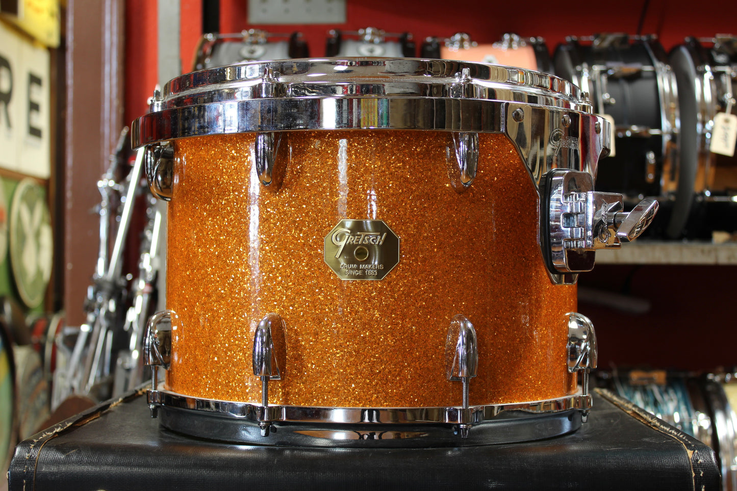 Gretsch USA Custom in Gold Glass Glitter 14x22 8x12 9x13 10x14 16x16