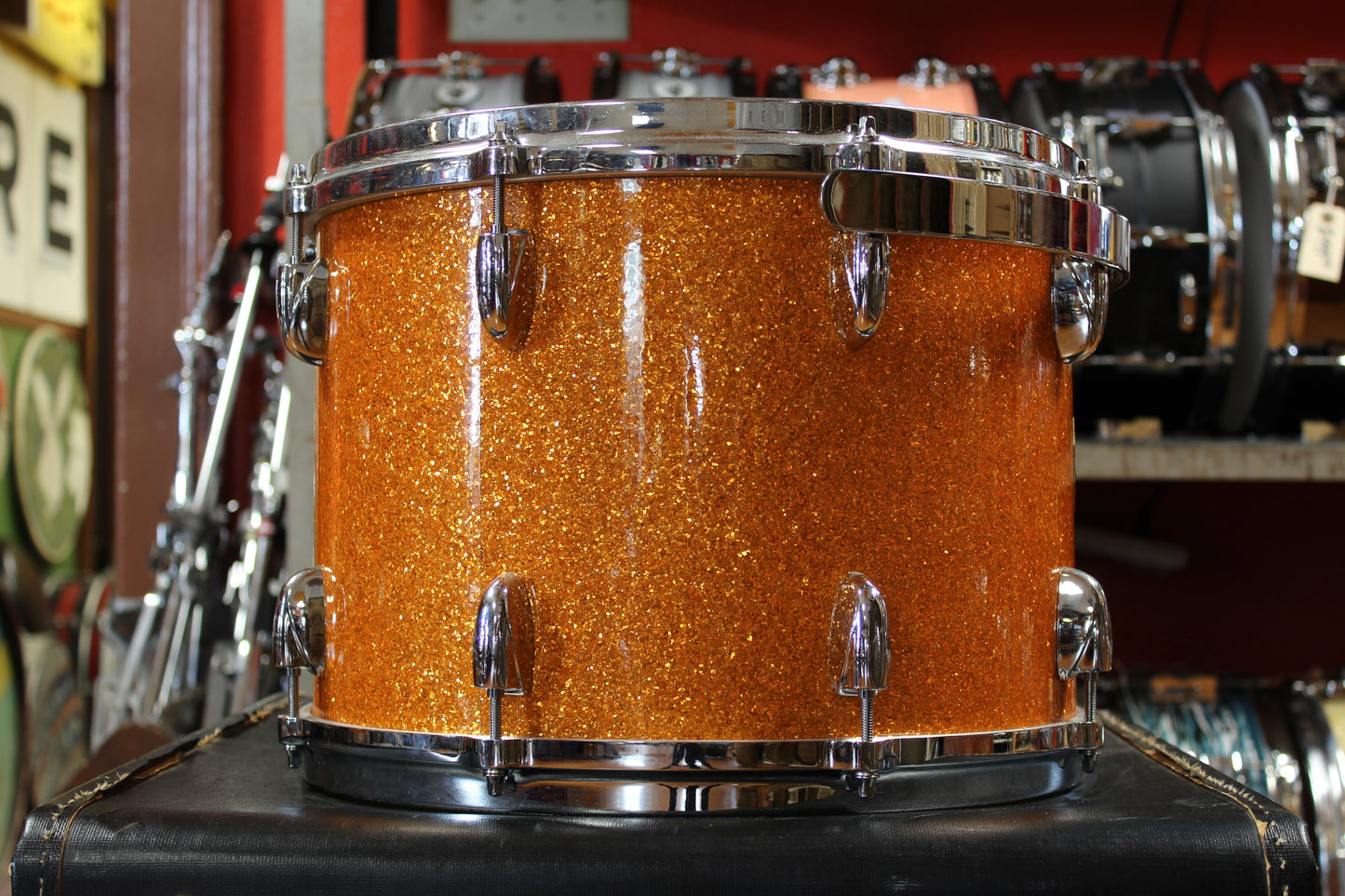 Gretsch USA Custom in Gold Glass Glitter 14x22 8x12 9x13 10x14 16x16