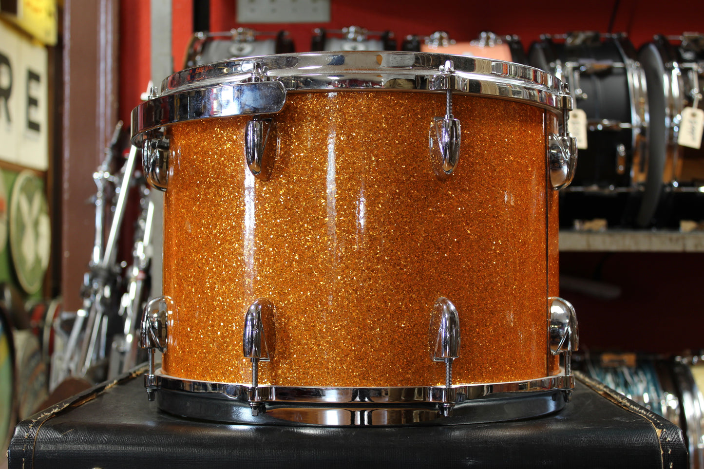 Gretsch USA Custom in Gold Glass Glitter 14x22 8x12 9x13 10x14 16x16