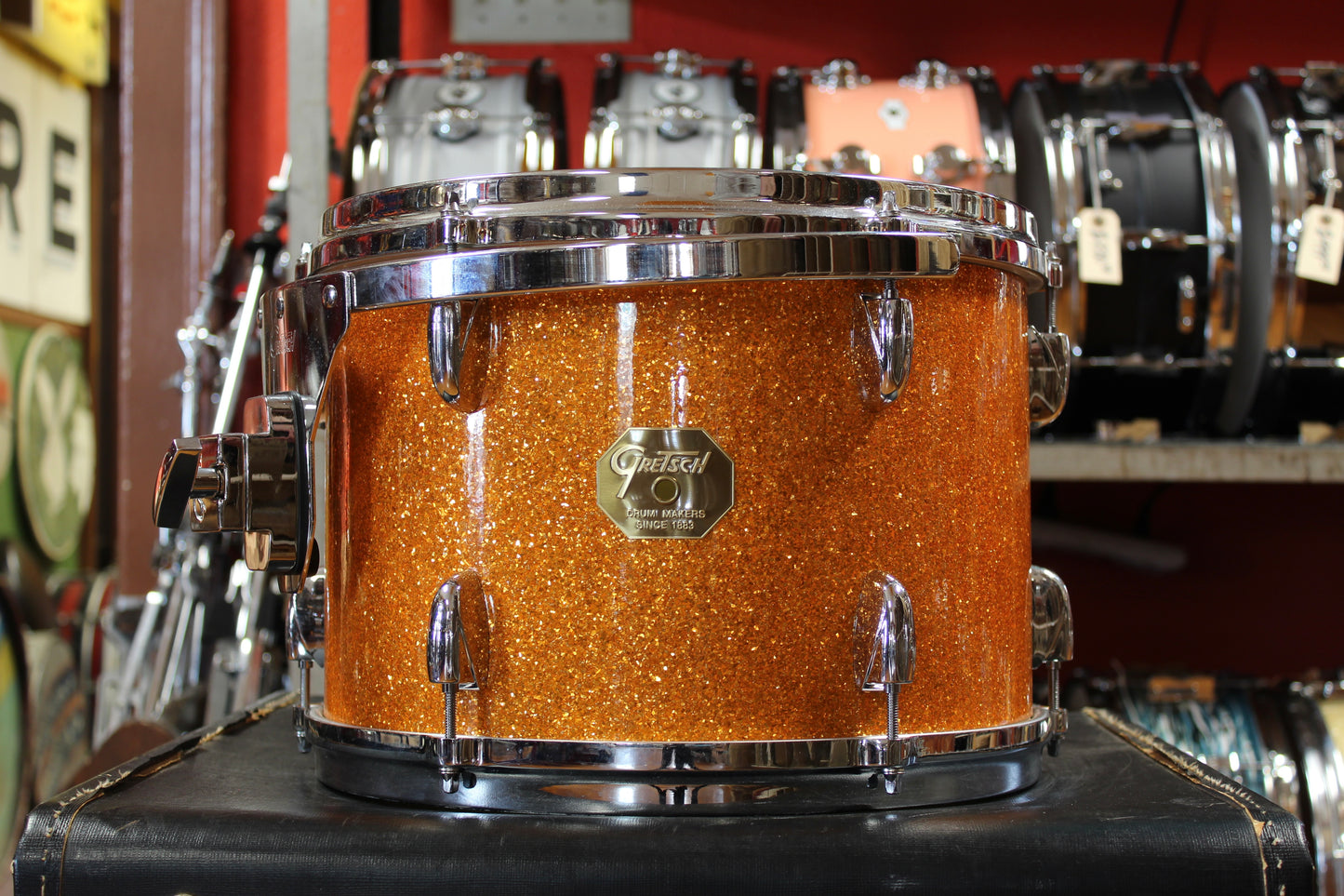 Gretsch USA Custom in Gold Glass Glitter 14x22 8x12 9x13 10x14 16x16