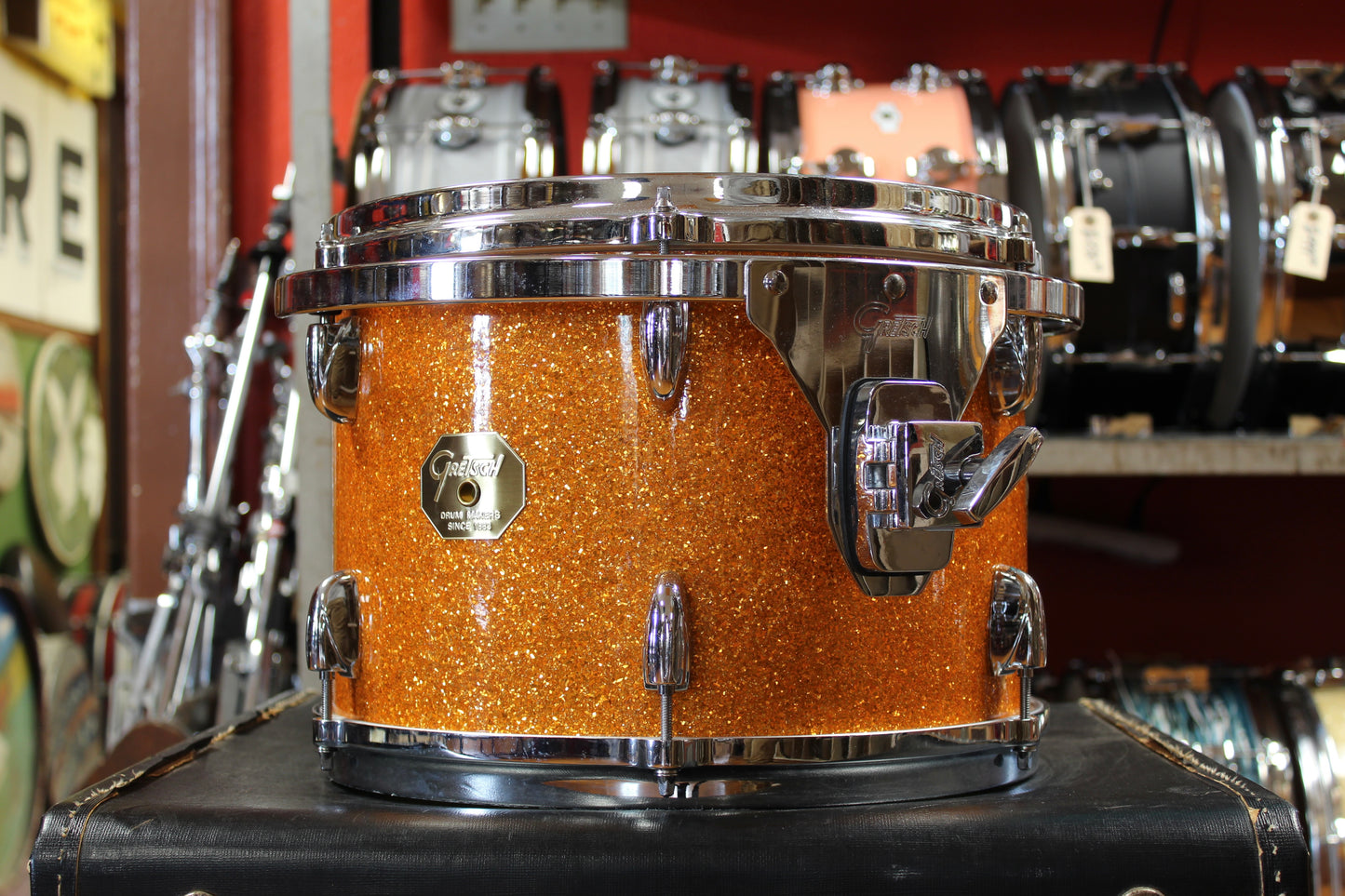Gretsch USA Custom in Gold Glass Glitter 14x22 8x12 9x13 10x14 16x16