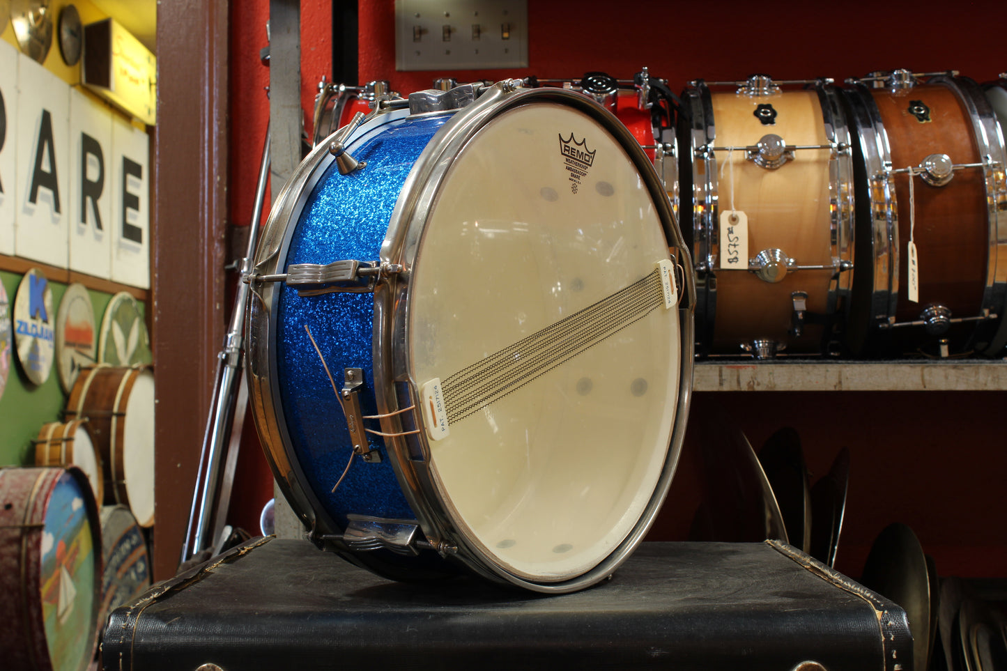 1960s Ludwig Club Date Outfit in Blue Sparkle 14x20 8x12 5x14