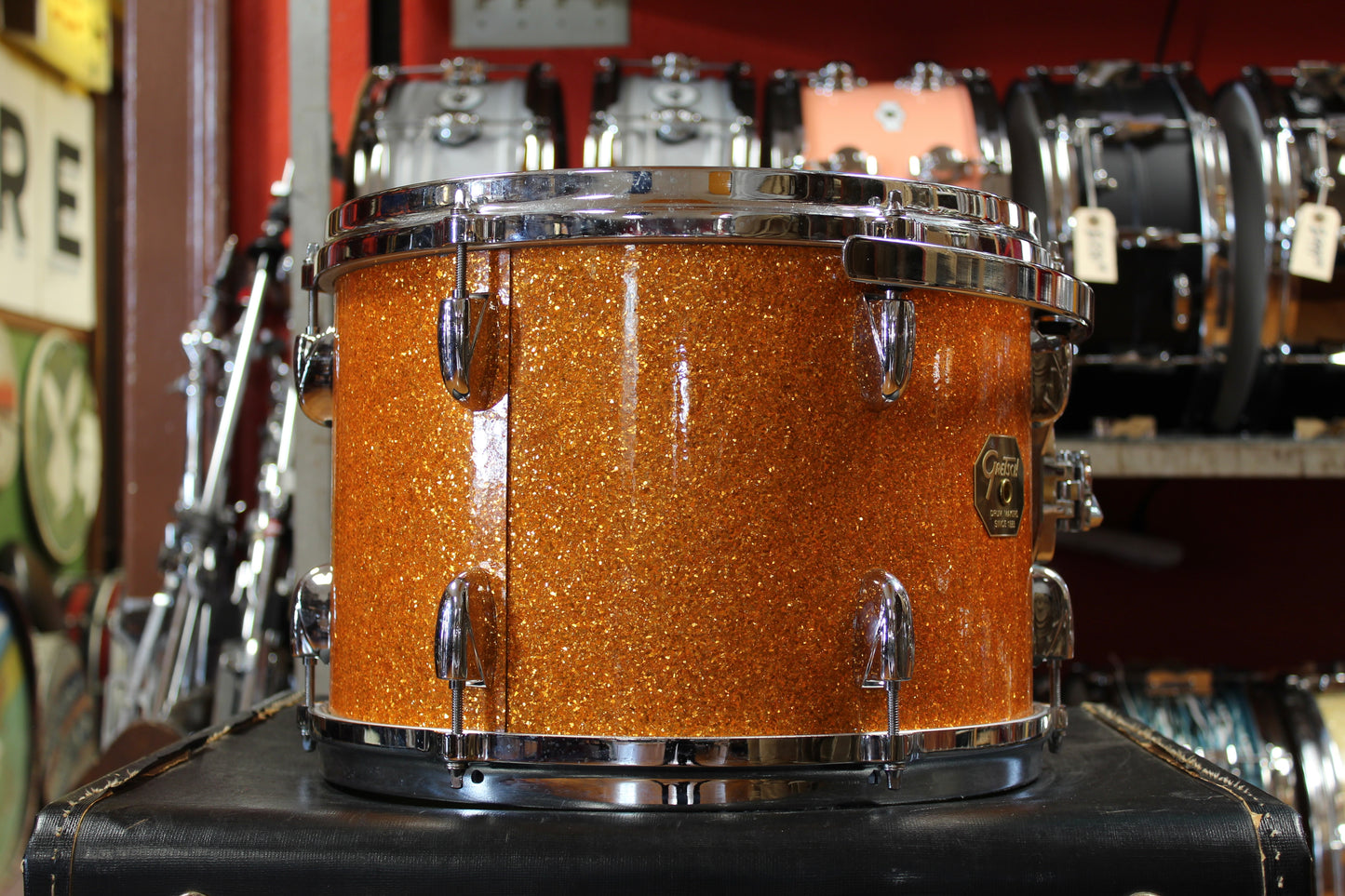 Gretsch USA Custom in Gold Glass Glitter 14x22 8x12 9x13 10x14 16x16